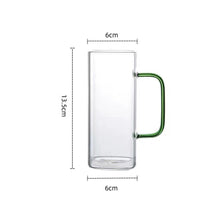 Load image into Gallery viewer, 1Pc Square Glass Mug Breakfast Milk Coffee Cup Microwave Safe Transparent Party Beer Mug Coffee Mug Drinkware Glass