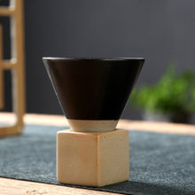 Load image into Gallery viewer, 1Pcs Retro Ceramic Coffee Mug Rough Pottery Latte Tea Cup Porcelain Cup Cup Pull Coffee Flower Pottery