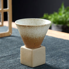 Load image into Gallery viewer, 1Pcs Retro Ceramic Coffee Mug Rough Pottery Latte Tea Cup Porcelain Cup Cup Pull Coffee Flower Pottery