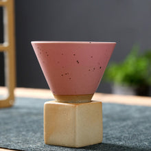 Load image into Gallery viewer, 1Pcs Retro Ceramic Coffee Mug Rough Pottery Latte Tea Cup Porcelain Cup Cup Pull Coffee Flower Pottery