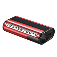 Load image into Gallery viewer, Solar Car Parking Number Plate Luminous Auto Parking Card Temporary Stop Phone Number Card For Car Decoration Accessory