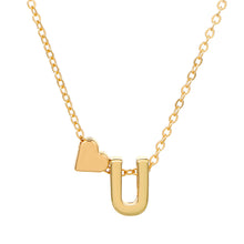 Load image into Gallery viewer, Fashion Love English Letter Minimalist Necklace Creative Versatile Love Pendant Alloy Necklace Clavicle Chain Women Jewelry Gift