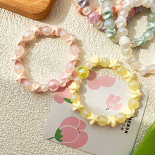Load image into Gallery viewer, Cute Sweet Beaded Bracelet Fresh Colorful Beads Elastic Rope Bracelet Women Hand Jewelry Accessory