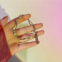 Load image into Gallery viewer, Simple Temperamental Tassel Opal Beaded Bracelet Exquisite Alloy Bracelet Women Hand Jewelry Accessory