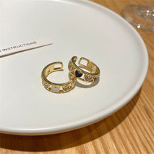 Load image into Gallery viewer, Love Shining Micro Diamond Hollow Out Ring Fashion Opening Adjustable Alloy Ring Women Jewelry Accessory