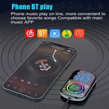 Load image into Gallery viewer, BC71 Car FM Transmitter Car Charger Bluetooth 5.0 QC 3.0 Fast Charge PD Car Charger MP3 Music Player Ambient Light TF Card