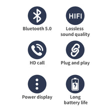 Load image into Gallery viewer, Wireless Receiver Bluetooth 5.0 Audio Adpter Music Player with HD Microphone for Mobile Phone Headset Car Support TF