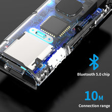 Load image into Gallery viewer, Wireless Receiver Bluetooth 5.0 Audio Adpter Music Player with HD Microphone for Mobile Phone Headset Car Support TF