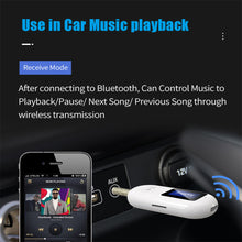 Load image into Gallery viewer, 2 in 1 Bluetooth 5.0 Receiver Transmitter 3.5mm Jack Wireless Audio AUX Adapter For Car Music Audio Headphone Reciever Handsfree