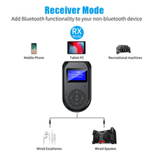 Load image into Gallery viewer, 3 in 1 Bluetooth-compatible 5.0 Transmitter and Receiver Wireless Bluetooth-compatible Adapter with Display Screen Low Latency