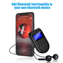 Load image into Gallery viewer, 3 in 1 Bluetooth-compatible 5.0 Transmitter and Receiver Wireless Bluetooth-compatible Adapter with Display Screen Low Latency