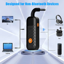 Load image into Gallery viewer, Bluetooth Audio Transmitter Portable Mini 3.5MM Lossless Stereo Wirleless Adapter Dongle For PC TV Bluetooth Earphone