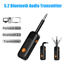 Load image into Gallery viewer, Bluetooth Audio Transmitter Portable Mini 3.5MM Lossless Stereo Wirleless Adapter Dongle For PC TV Bluetooth Earphone