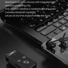 Load image into Gallery viewer, Aux Bluetooth 5.0 Audio Receiver 3.5mm Jack Portable Clip Wireless Bass Hifi Stereo Headphones Adapter Support TF Card Play