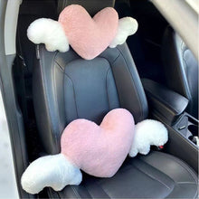 Load image into Gallery viewer, Universal Car Headrest Plush Love Neck Pillow Seat Heart-Shaped Waist Lumbar Pillow Support Cushion Accessories
