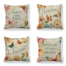 Load image into Gallery viewer, Pillowcases Cotton Linen Cushion Home Decor Cover 18 X 18 Inch Set of 4