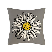 Load image into Gallery viewer, Summer Flowers Printed Throw Pillow Covers Cotton Linen Cushion Cover Pillowcase for Couch Sofa Bed Car 18 X 18 Inch Set of 4
