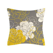 Load image into Gallery viewer, Summer Flowers Printed Throw Pillow Covers Cotton Linen Cushion Cover Pillowcase for Couch Sofa Bed Car 18 X 18 Inch Set of 4