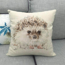Load image into Gallery viewer, Grey Animal Style Throw Pillow Covers Pillows Cases Cotton Linen 18x18 Inch Square Cushion Cover for Sofa Bedroom Car Home Decor