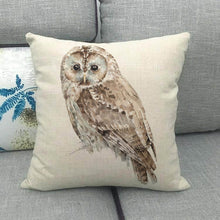 Load image into Gallery viewer, Grey Animal Style Throw Pillow Covers Pillows Cases Cotton Linen 18x18 Inch Square Cushion Cover for Sofa Bedroom Car Home Decor