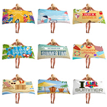 Load image into Gallery viewer, Summer Beach Vacation Microfiber Beach Towel Sand Free Lightweigh Quick Dry Super Absorbent for Travel Pool Yoga Gym Sports