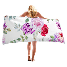 Load image into Gallery viewer, Summer Tropical Flower Tree Microfiber Beach Towels Sand Free Quick Dry Super Absorbent Beach Towel for Adults Girls Women