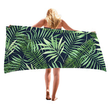 Load image into Gallery viewer, Summer Tropical Flower Tree Microfiber Beach Towels Sand Free Quick Dry Super Absorbent Beach Towel for Adults Girls Women