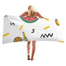 Load image into Gallery viewer, Cute Cartoon Pattern Super Absorbent Microfiber Beach Towels Quick Dry Towel for Kids Teens Adults Travel Swimming Camping Pool