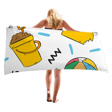 Load image into Gallery viewer, Cute Cartoon Pattern Super Absorbent Microfiber Beach Towels Quick Dry Towel for Kids Teens Adults Travel Swimming Camping Pool