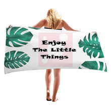 Load image into Gallery viewer, Palm Leaves Pattern Super Absorbent Microfiber Beach Towels Quick Dry Towel for Adults Kids Travel Swimming Sports 150cm * 70cm