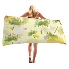 Load image into Gallery viewer, Palm Leaves Pattern Super Absorbent Microfiber Beach Towels Quick Dry Towel for Adults Kids Travel Swimming Sports 150cm * 70cm