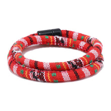 Load image into Gallery viewer, Unisex Bohemia Cloth Wrap Bracelet Magnetic Clasp Ethnic Boho Rope Fabric Bracelet