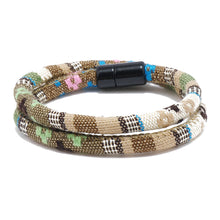 Load image into Gallery viewer, Unisex Bohemia Cloth Wrap Bracelet Magnetic Clasp Ethnic Boho Rope Fabric Bracelet