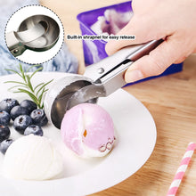 Load image into Gallery viewer, Stainless Steel Ice Cream Scoops Stacks Ice Cream Digger Non-Stick Fruit Ice Ball Maker Watermelon Ice Cream Spoon Tool