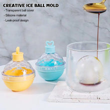 Load image into Gallery viewer, Creative Ice Ball Mold Whiskey Spherical Ice Cube Light Bulbs Ice Mold Food Grade Silicone ice Cube Ball Maker Mould Bar Tools