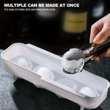 Load image into Gallery viewer, 4 Cell Ice Ball Mold Ice Cube Maker Whisky Spherical Ice Cube Tray Party Bar Cool Gadgets Supplies Kitchen Tools