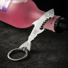 Load image into Gallery viewer, Metal Shark Bottle Opener Keychain Beer Opener Soda Drink Starter Portable Mini Bottle Opener Birthday Father's Day Gifts