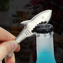 Load image into Gallery viewer, Metal Shark Bottle Opener Keychain Beer Opener Soda Drink Starter Portable Mini Bottle Opener Birthday Father's Day Gifts