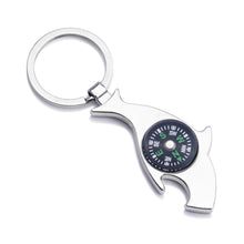Load image into Gallery viewer, Metal Shark Bottle Opener Keychain Beer Opener Soda Drink Starter Portable Mini Bottle Opener Birthday Father's Day Gifts