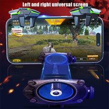 Load image into Gallery viewer, DY02 Mobile Phone 6 Finger Game Trigger for PUBG Aim Shooting Gaming Controller L1R1 Key Button for IOS Android Gamepad Joystick