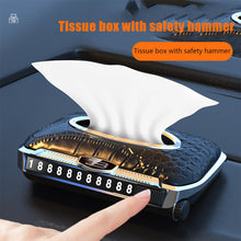 Load image into Gallery viewer, Multifunctional Safety Hammer Broken Window Artifact Car Sliding Cover Hidden Number Plate Texture Tissue Box