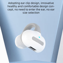Load image into Gallery viewer, Ms8 Bluetooth Headset Single Ear Clip Ear Type Non-In-Ear Hanging Ear Black Technology Concept Bone Conduction Outward Earphone
