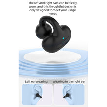 Load image into Gallery viewer, Ms8 Bluetooth Headset Single Ear Clip Ear Type Non-In-Ear Hanging Ear Black Technology Concept Bone Conduction Outward Earphone