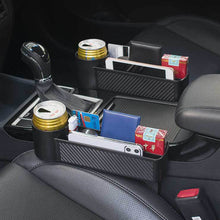 Load image into Gallery viewer, Universal Car Seat Gap Water Cup Holder Auto Car Crevice Side Storage Box Driver Front Auto Car Seat Gap Filler Car Interior Organizer