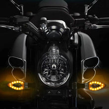 Load image into Gallery viewer, 2Pcs Universal Motorcycle Heart Shape 12LED Turn Signals Short Turn Signal Lights Indicator Blinkers Flashers Amber Color