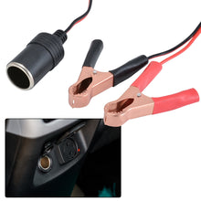 Load image into Gallery viewer, 12V Car Cigarette Lighter Socket Portable Power Plug Adapter Crocodile Clip Auto Cigarette Lighter Socket Car Accessories