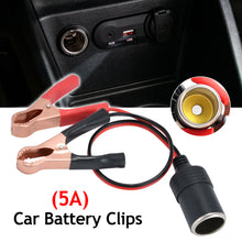 Load image into Gallery viewer, 12V Car Cigarette Lighter Socket Portable Power Plug Adapter Crocodile Clip Auto Cigarette Lighter Socket Car Accessories