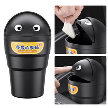 Load image into Gallery viewer, Flip Open Car Trash Can Portable Car Garbage Storage Box Mini Wastebasket Flap Design Waterproof Auto Interior Accessories