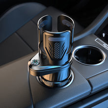 Load image into Gallery viewer, Multifunctional 2-in-1 Carbon Fiber Adjustable Car Water Cup Holder With Compass Expander Adapter Base Tray Car Drink Cup Bottle Holder Car Organizer