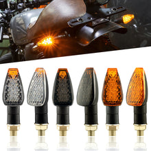 Load image into Gallery viewer, 2PCS Motorcycle Turn Signal Lights 14 LED Motorcross Short Indicator Blinker Side Lights Front&Rear For Yamaha Kawasaki Honda Suzuki Motorbikes